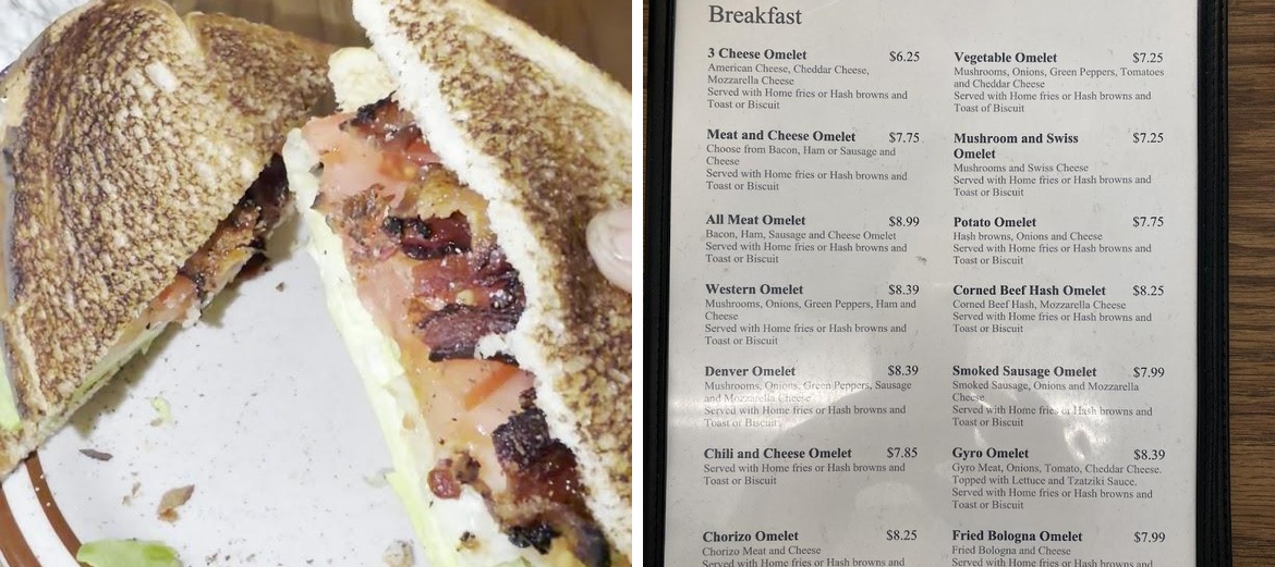 Homestead Family Restaurant Menu